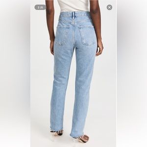 NWOT AGOLDE high rise vintage straight leg